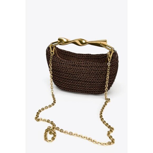 ZARA MINI BAG WITH METAL HANDLE - Picture 1 of 8
